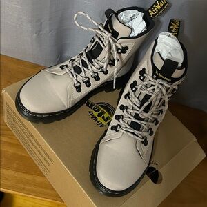 Dr. Martens Beige Ankle Boots
